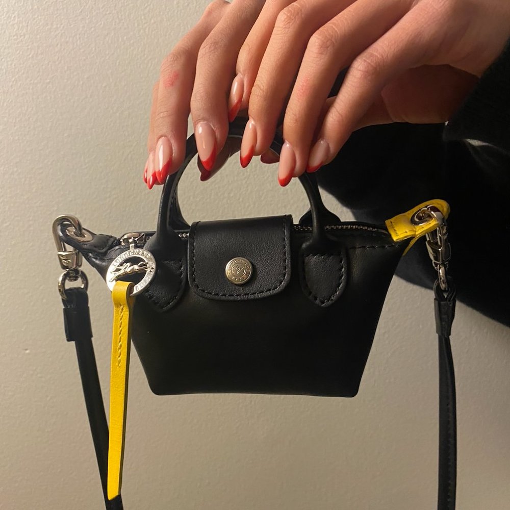 COPY - LONGCHAMP Extra Small Le Pliage Leather Top Handle Bag - Picture 3 of 4